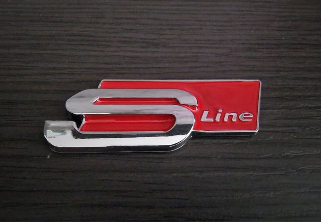 AUDI EMBLEMA SLINE PORTÓN TRASERO LOGO S