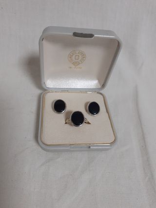 Anillo y pendientes plata de ley 