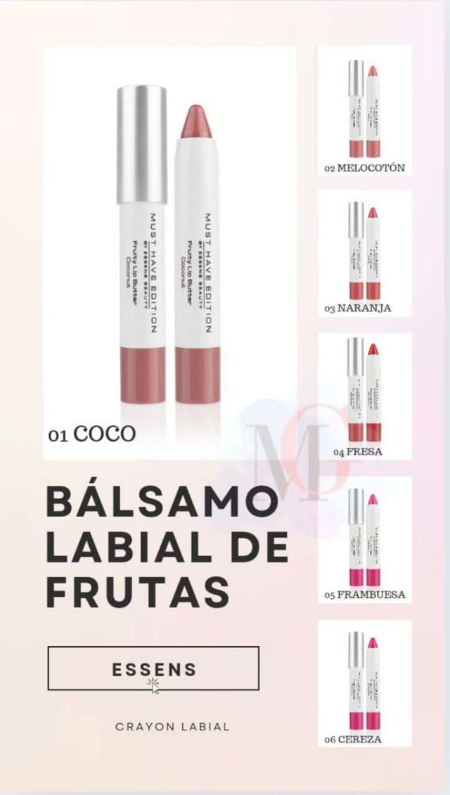 Bálsamo de labios frutal Escoge tu sabor