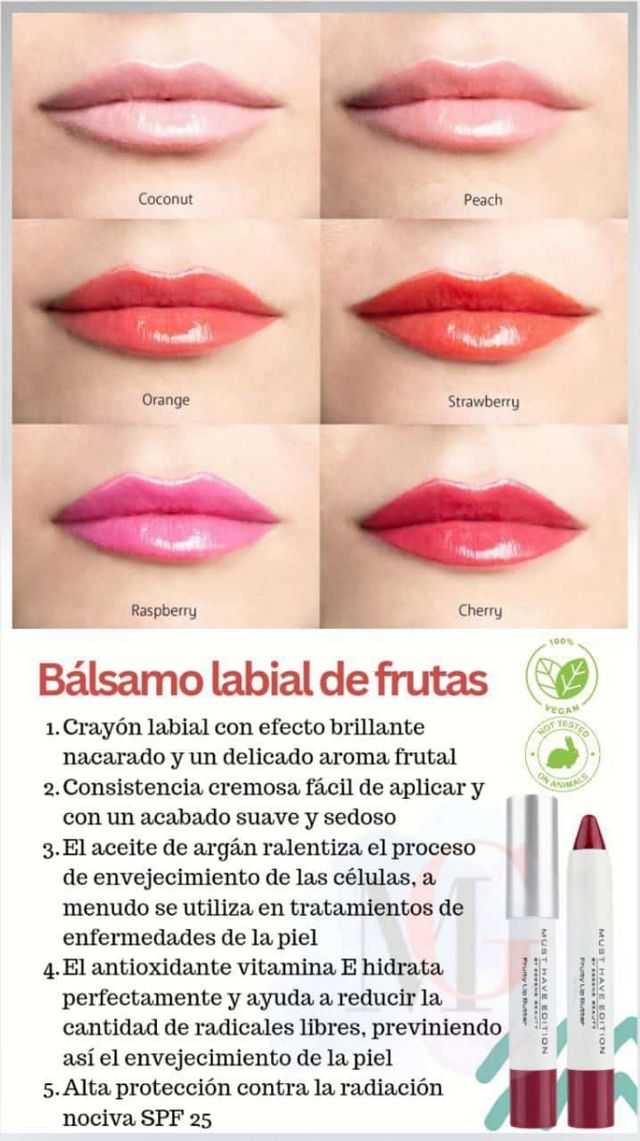 Bálsamo de labios frutal Escoge tu sabor