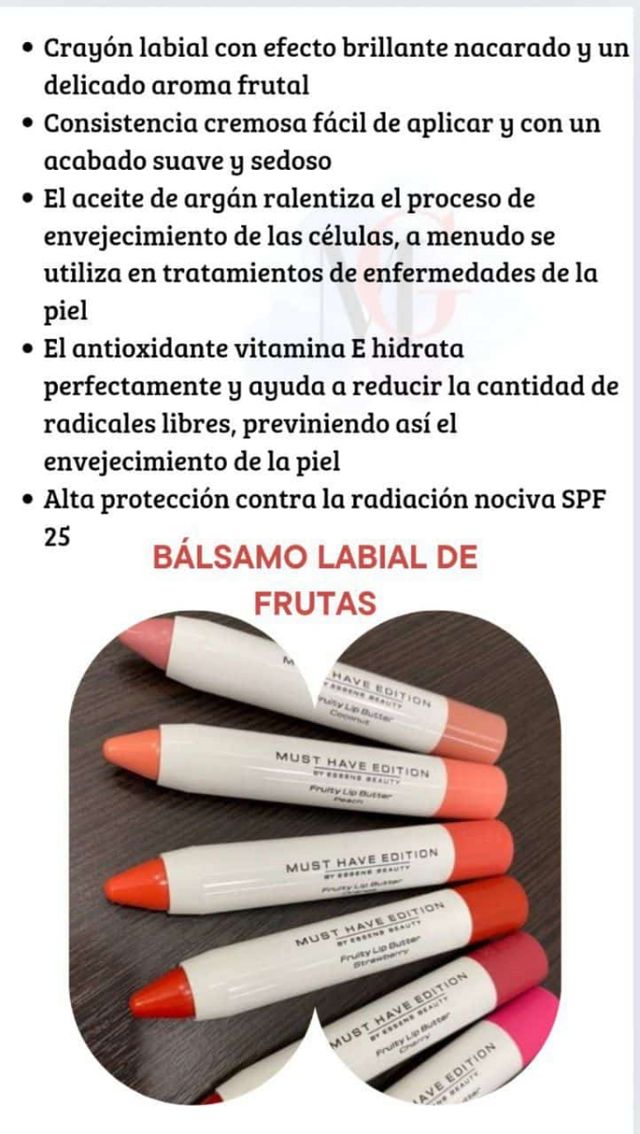 Bálsamo de labios frutal Escoge tu sabor