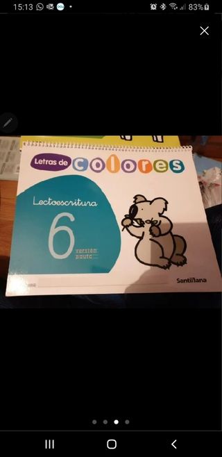 Libro lectoescrura letras colores 6.