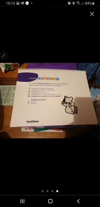 Libro lectoescrura letras colores 6.
