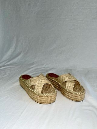 sandalias de ESPARTO CON PLATAFORMA 
