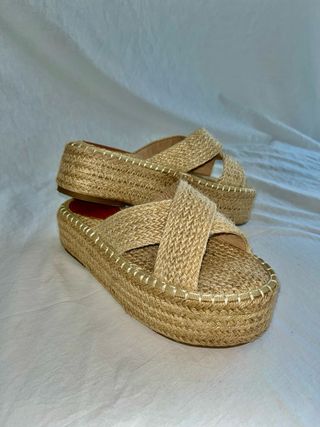 sandalias de ESPARTO CON PLATAFORMA 