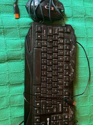 Teclado gamer + raton gamer pc