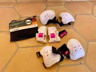 Conjunto 3x2 protectores roller patinete skate