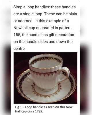 Tazza inglese 1790 1800