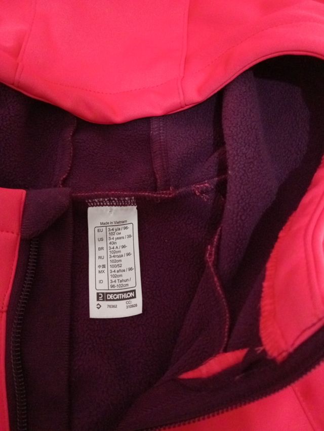 Chaqueta polar quechua niña 