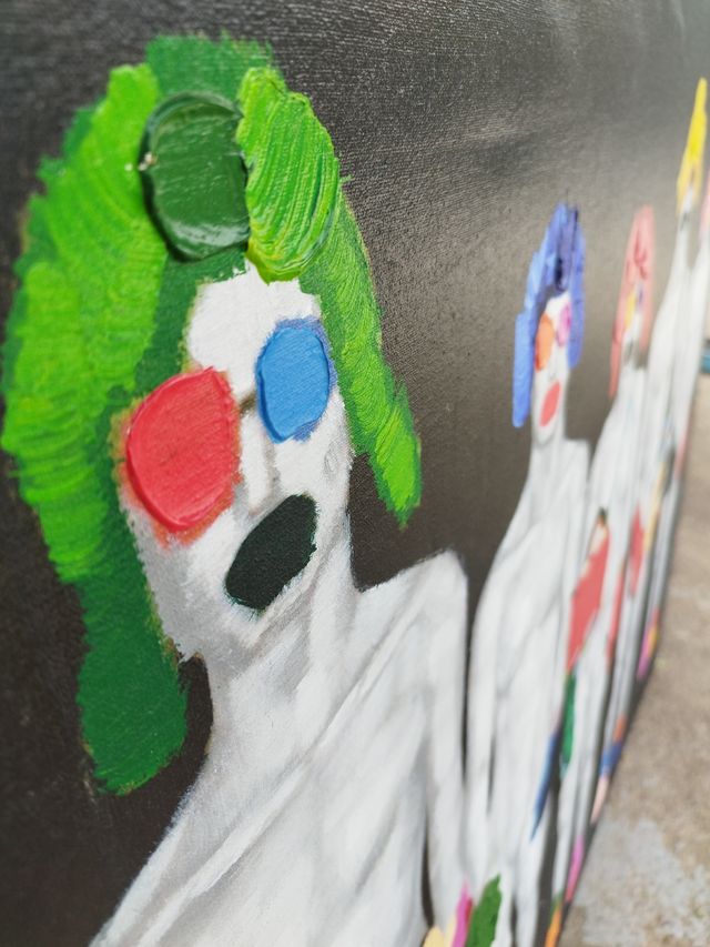 Cuadro desnudo a mano