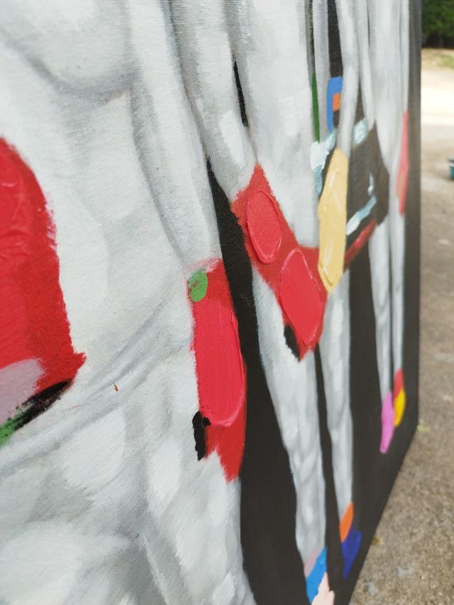 Cuadro desnudo a mano