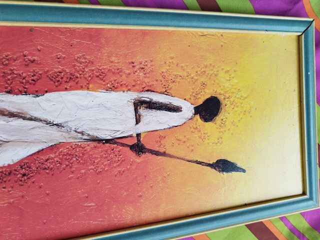 Cuadro guerrera africana