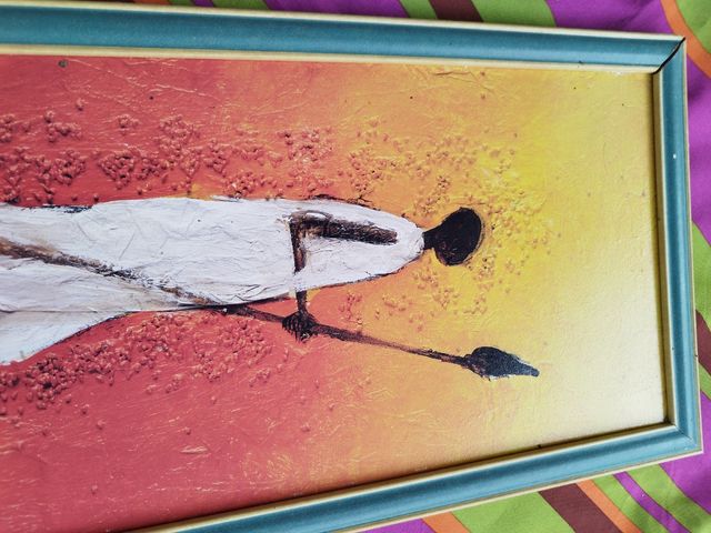 Cuadro guerrera africana