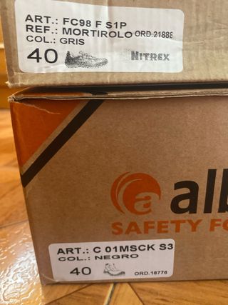 Calzado seguridad 40 zapatillas botas 