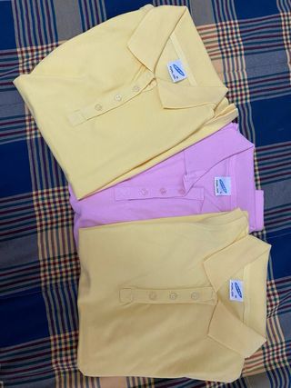 Lote tres polos de tirantes mujer