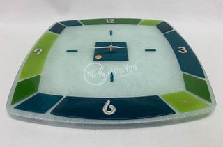 Orologio da parete in vetro di Venezia 40x40 cm