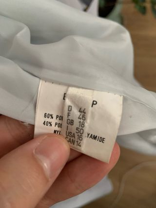 Gabardina vintage larga azul celeste