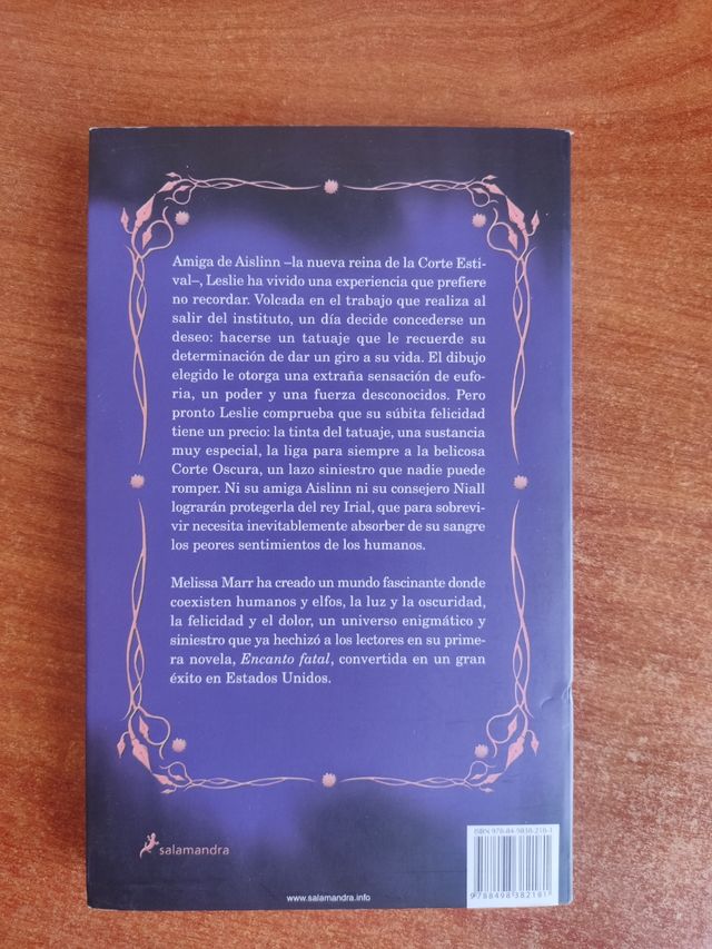 Tinta peligrosa. Melissa Marr