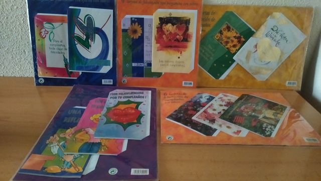 Lote de 24 tarjetas de felicitaciones cumpleaños