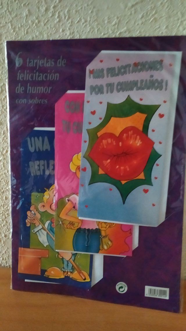 Lote de 24 tarjetas de felicitaciones cumpleaños