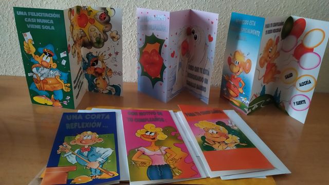 Lote de 24 tarjetas de felicitaciones cumpleaños