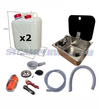 kit con fregadero con tapa camper
