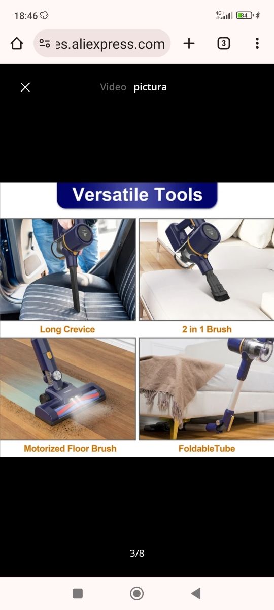 Tasvac n7 aspirador inalámbrico Nuevo