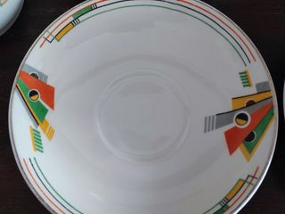 Johnson Bros. Pareek 6 Tazas de Té Art Deco