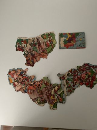 CROMOS ANTIGUOS CHOCOLATES MAPA REGIONES ESPAÑA