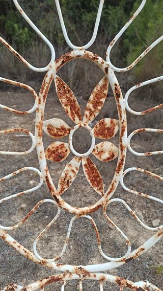 Sillas forja jardín