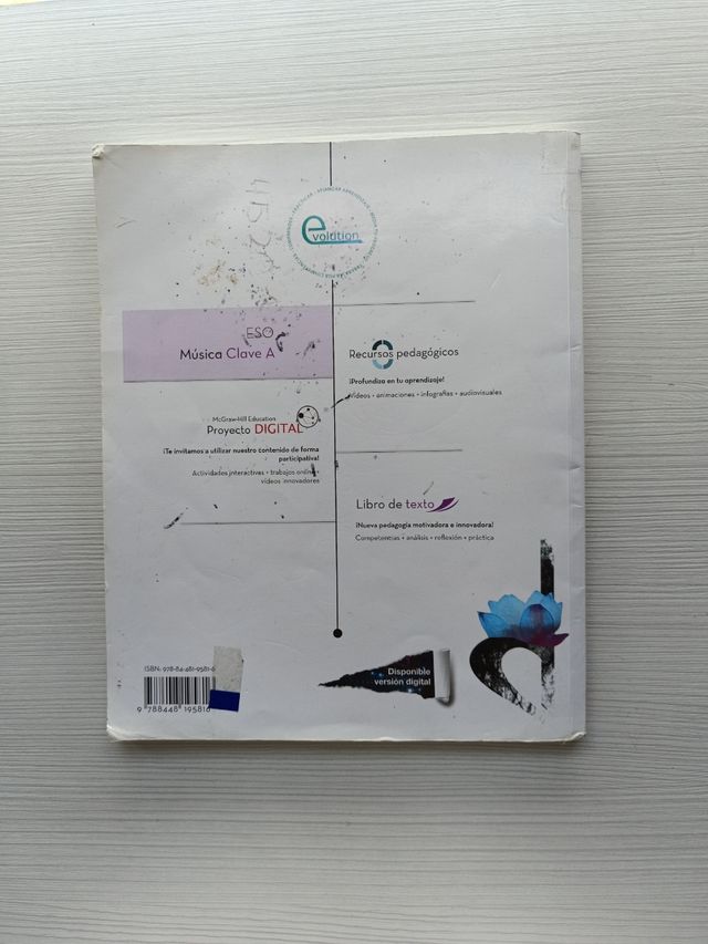 Libro de texto música clave A ISBN 9788448195816