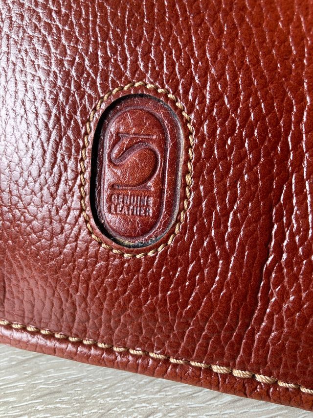 Cartera portafolios de piel vintage