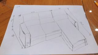 SOFÁ CON CHAISE LONGUE