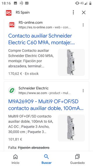 Contacto auxiliar Schneider Multi9 OF+OF/SD