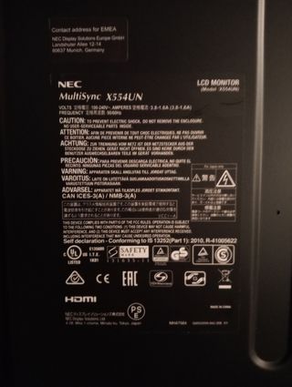 MONITOR NEC 55"