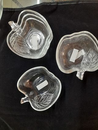 Nuovo Set 7 Ciotole in Vetro per Macedonia Gelato 
