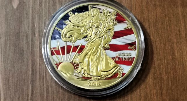 Moneda Liberty., Replica. NO PLATA.