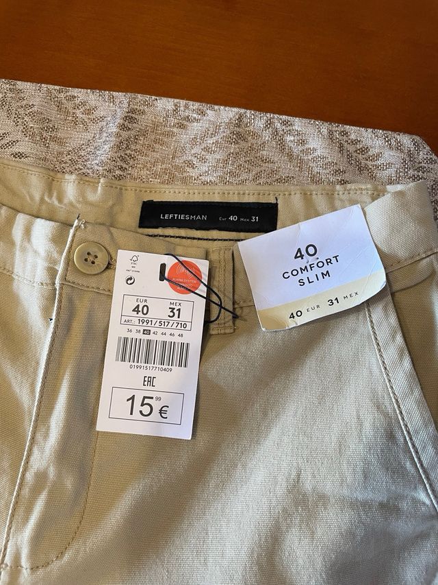 Pantalon bermuda de lefties talla 40