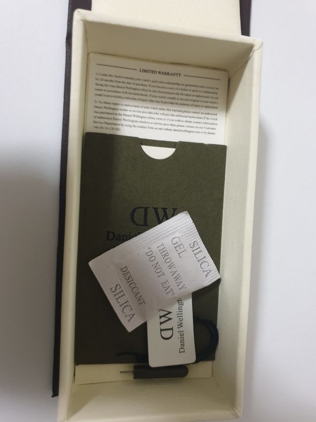 Daniel Wellington scatola box custodia