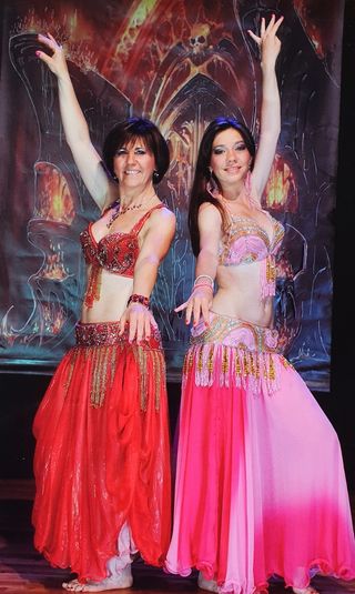 Coppia di abiti di danza orientale