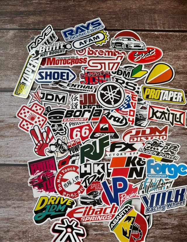 SET 50 PEGATINAS VINILOS MOTO COCHES YAMAHA JDM