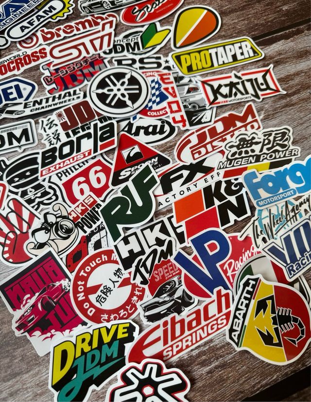 SET 50 PEGATINAS VINILOS MOTO COCHES YAMAHA JDM