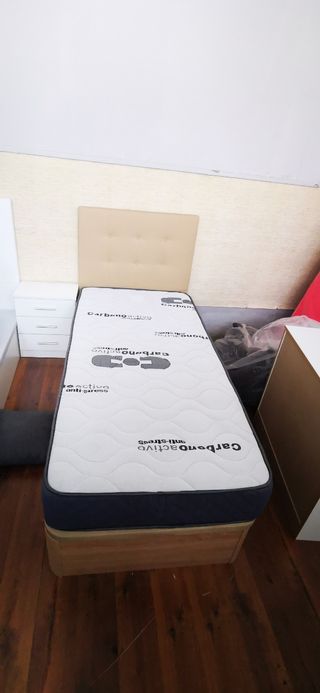 Colchón+canapé+somier+bases+armario