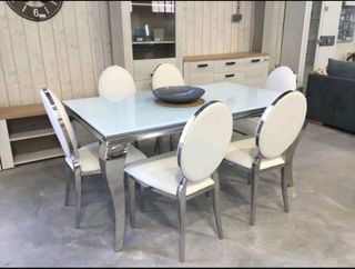 SUPER OFERTA MESA VANGUARDIA Y SEIS SILLAS