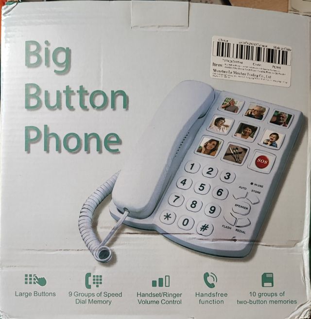 Telefono boton grande personas mayores