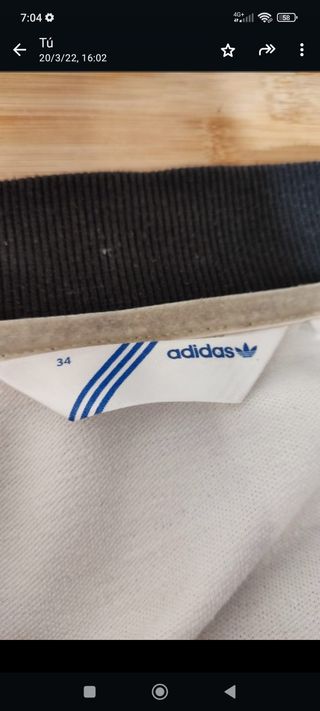 Chaqueta Vintage Adidas talla XS(34)como nueva