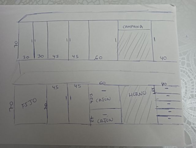 Puertas muebles de cocina roble.