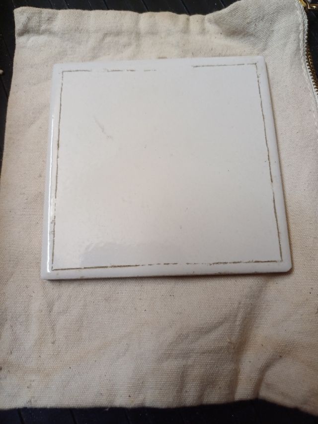 Piccola mattonella da decorare