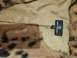 Abrigo de pelo de piel de conejo para mujer