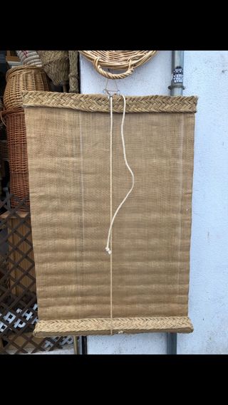 Persiana de saco y esparto